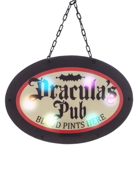 Enseigne lumineuse Pub de Dracula