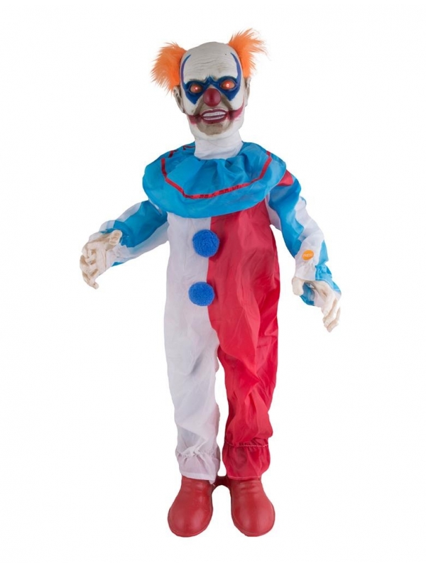 Automate Clown tueur 95 cm (mouvement, son et lumière)