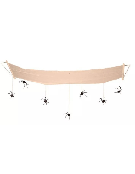 Décoration murale 3.10 m avec des araignées noires