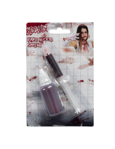 Seringue avec bouteille de faux sang 2
