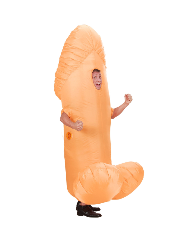 Déguisement zizi avec testicules, gonflable