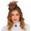 Mini chapeau haut de forme Steampunk avec lunettes et montre