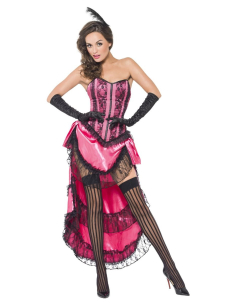 Déguisement de danseuse de cancan haute qualité taille S