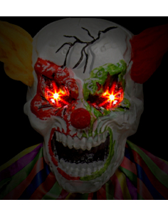 Déco Clown Halloween 240 cm avec lumière et son 2