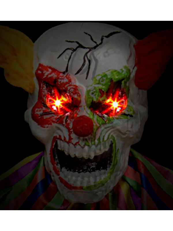 Déco Clown Halloween 240 cm avec lumière et son