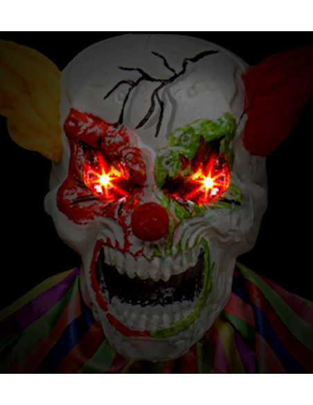 Déco Clown Halloween 240 cm avec lumière et son