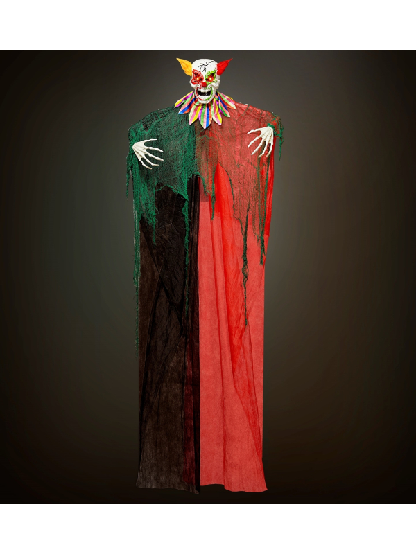 Déco Clown Halloween 240 cm avec lumière et son