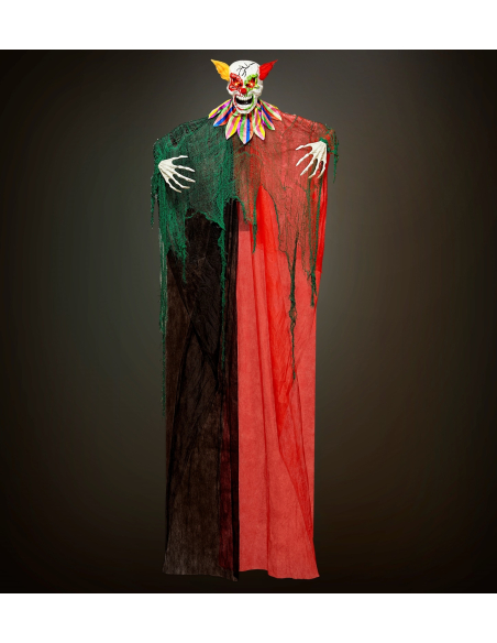 Déco Clown Halloween 240 cm avec lumière et son