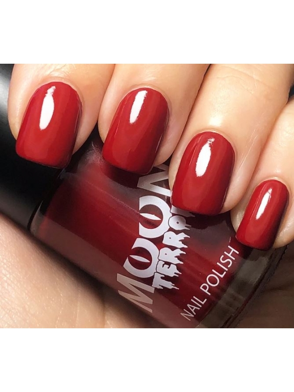 Vernis à ongles rouge intense Halloween