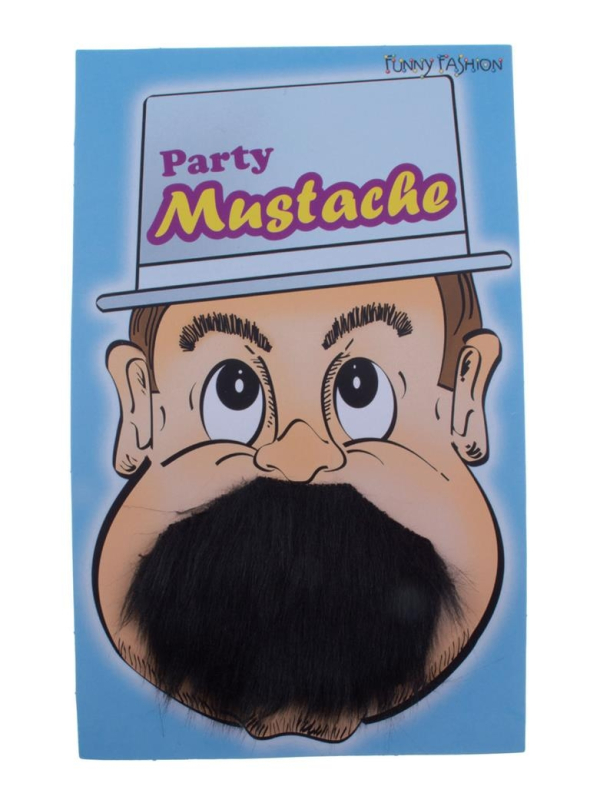 Moustache épaisse noire