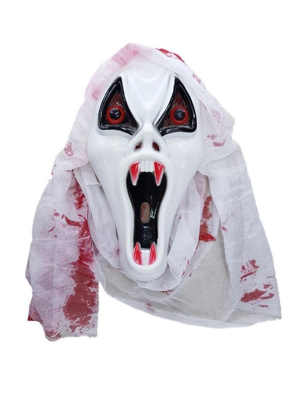 Masque Scream avec sang et capuche