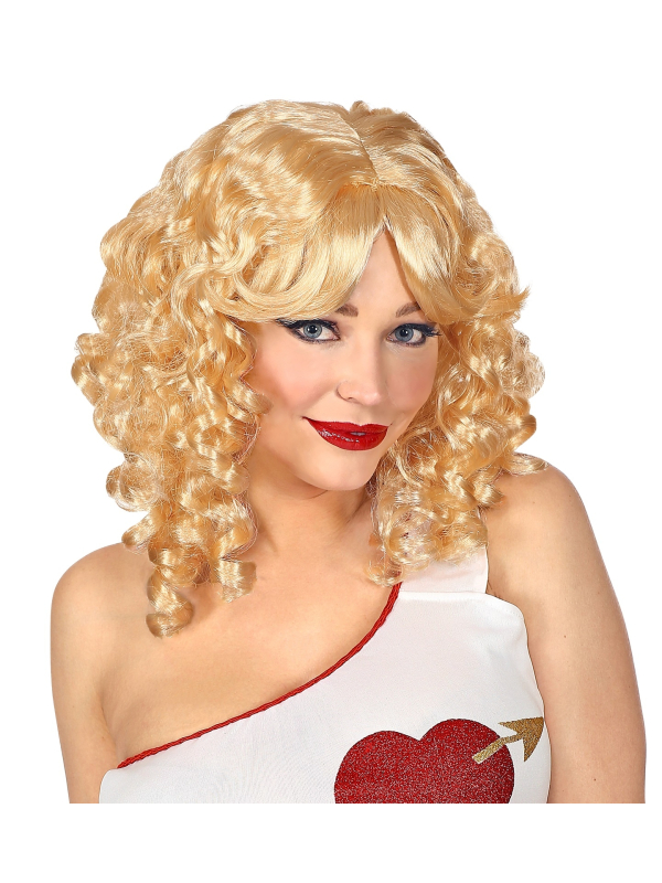 Perruque Ange blonde avec des boucles