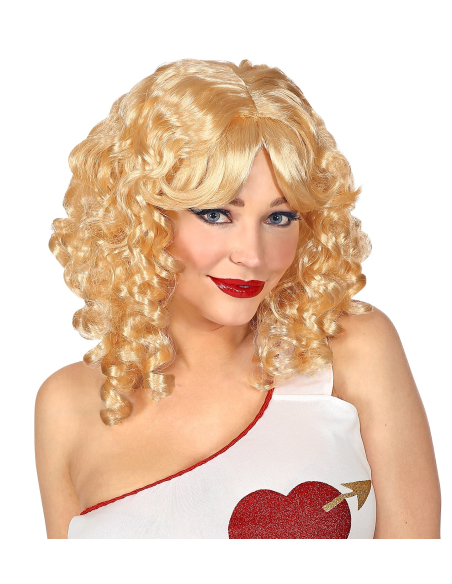 Perruque Ange blonde avec des boucles