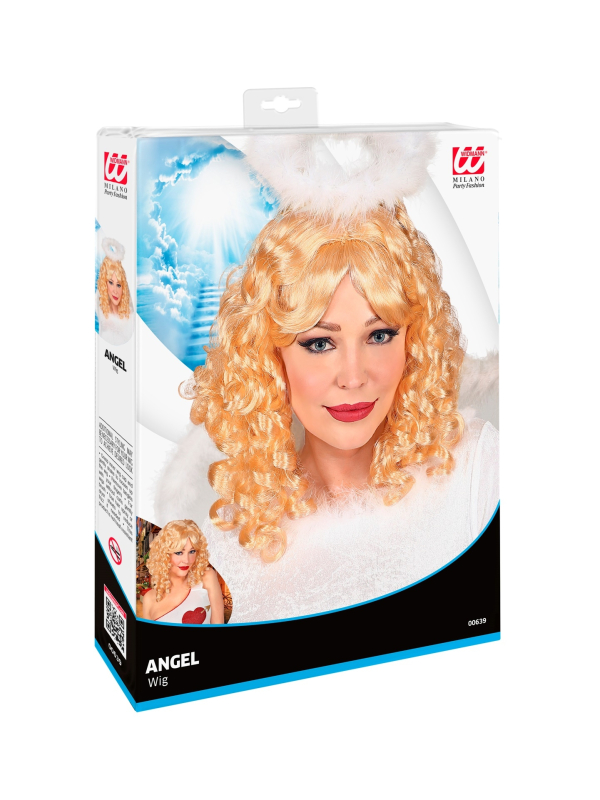 Perruque Ange blonde avec des boucles