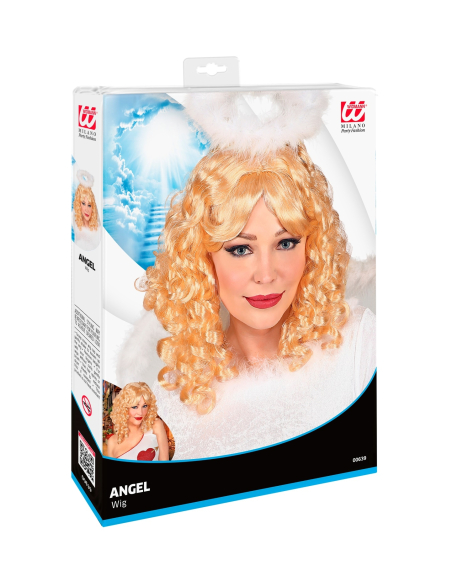 Perruque Ange blonde avec des boucles
