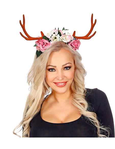 Cornes de Cerfs avec fleurs