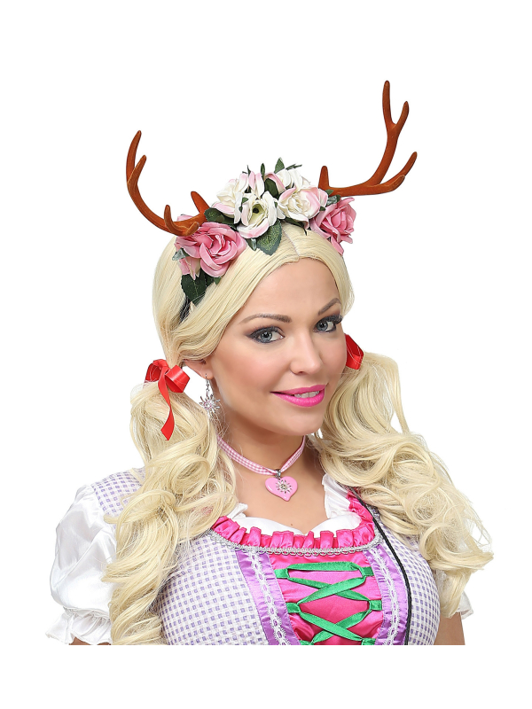 Cornes de Cerfs avec fleurs