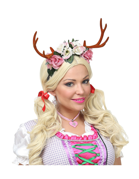 Cornes de Cerfs avec fleurs