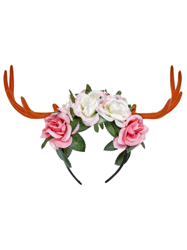 Cornes de Cerfs avec fleurs