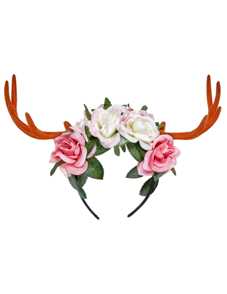 Cornes de Cerfs avec fleurs