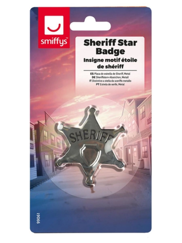 Étoile de shérif en métal