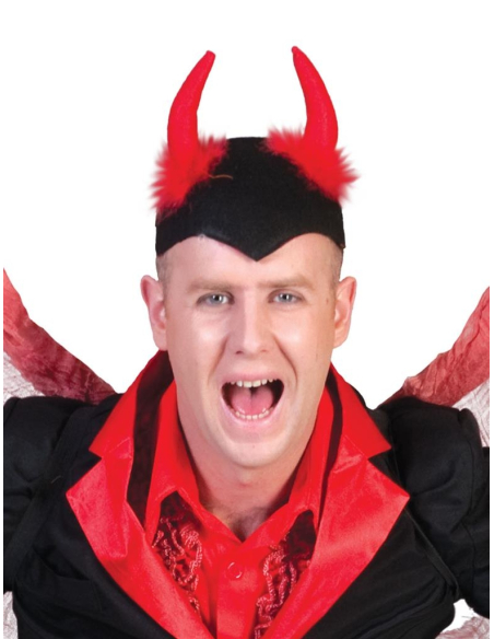 Chapeau de diable avec cornes