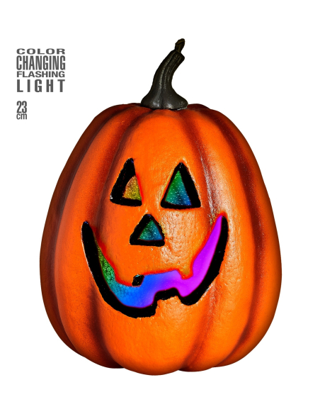 Citrouille Halloween 23 cm avec lumières Led