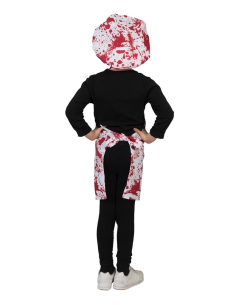 Kit Chef Cuisinier sanguinaire, enfant (toque et tablier) 2