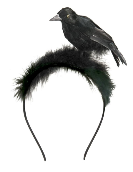 Serre-tête sorcière avec corbeau