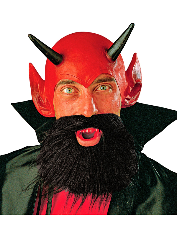 Set Diable avec coiffe, barbe et dentier
