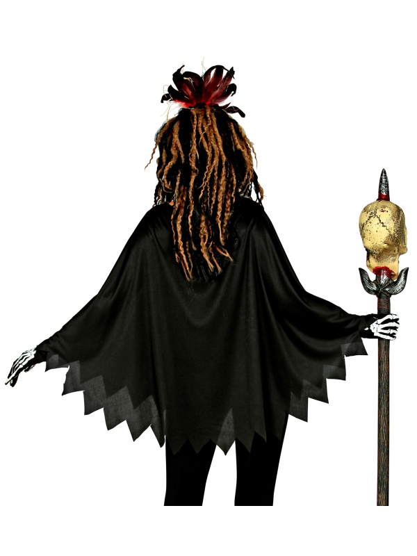 Déguisement Vaudou Femme (poncho illustré)