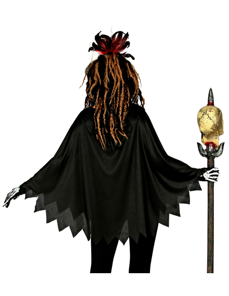 Déguisement Vaudou Femme (poncho illustré)
