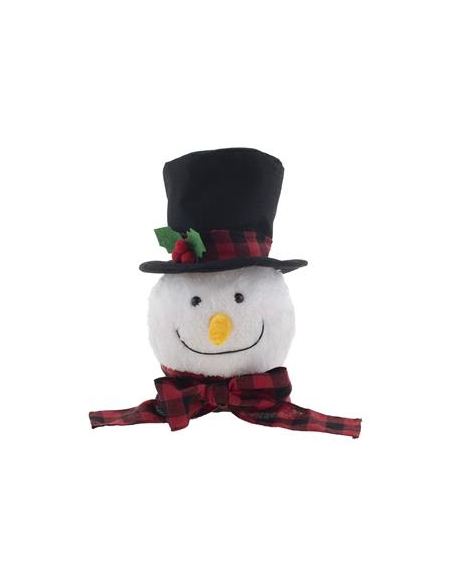 Tête de bonhomme de neige animée de 33 cm