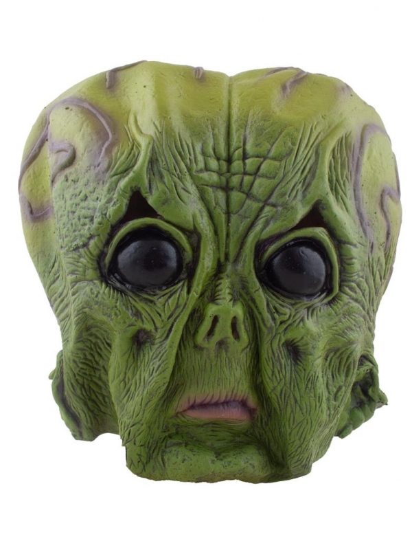 Masque Alien vert en Latex