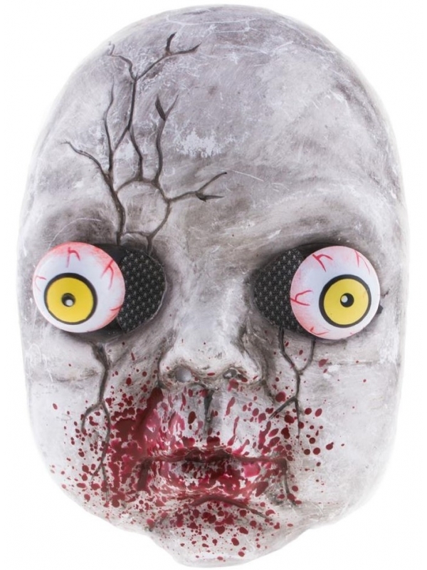 Masque bébé zombie avec les yeux qui bougent - PVC