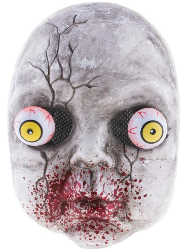 Masque bébé zombie avec les yeux qui bougent - PVC