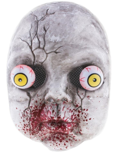 Masque bébé zombie avec les yeux qui bougent - PVC