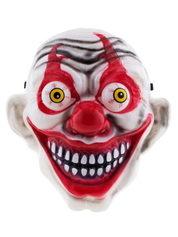 Masque clown tueur avec yeux qui bougent