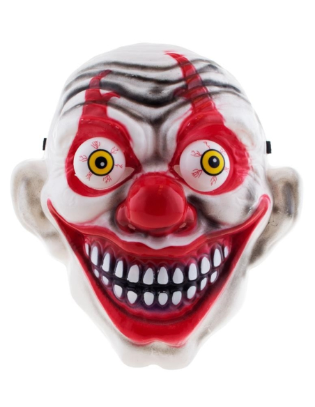 Masque clown tueur avec yeux qui bougent