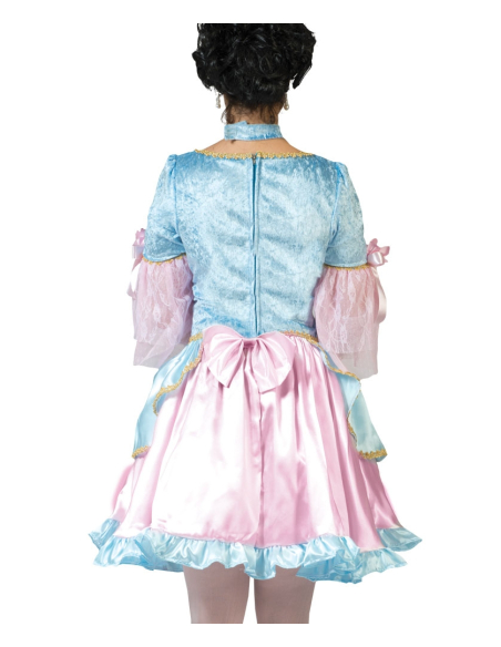 Déguisement Baroque femme rose et bleu
