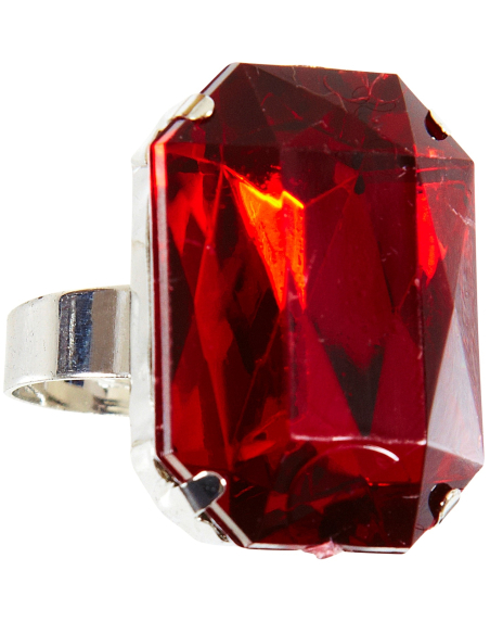 Bague avec rubis réglable