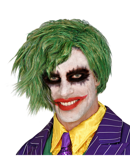 Perruque Joker verte homme