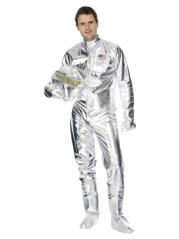 Déguisement Cosmonaute homme argent complet