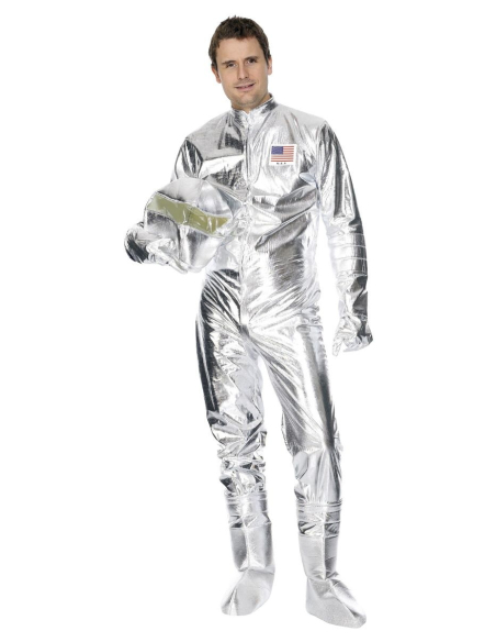 Déguisement Cosmonaute homme argent complet