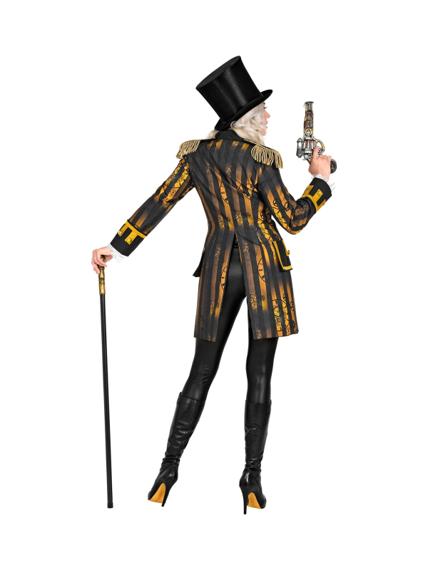 Veste Steampunk femme marron et doré du S au XXL