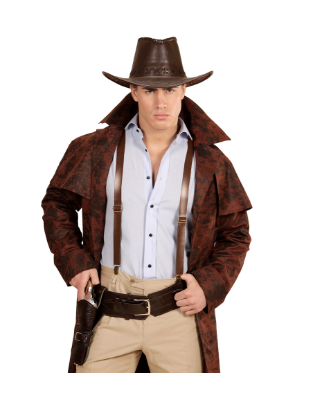 Bretelles marron homme Simili cuir