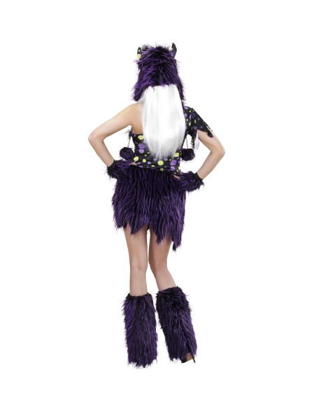 Déguisement monstre sexy femme violet