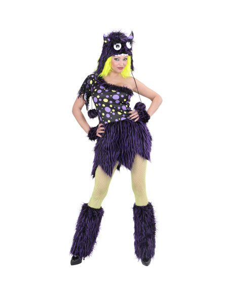 Déguisement monstre sexy femme violet