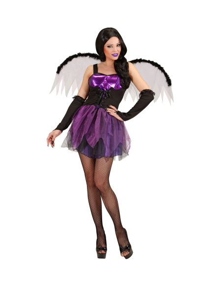 Déguisement fée gothique sexy avec ailes et gants