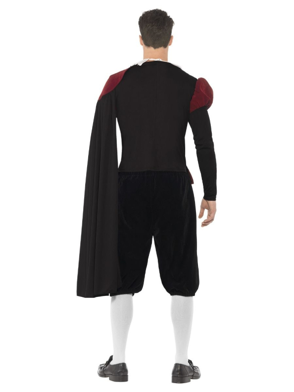 Costume Lord Tudor luxe (haut, pantalon, cape et collerette)